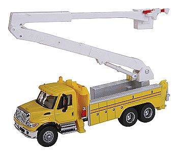 Walthers SceneMaster 11752 HO Int'l 7600 Utility Truck Lift Yellow
