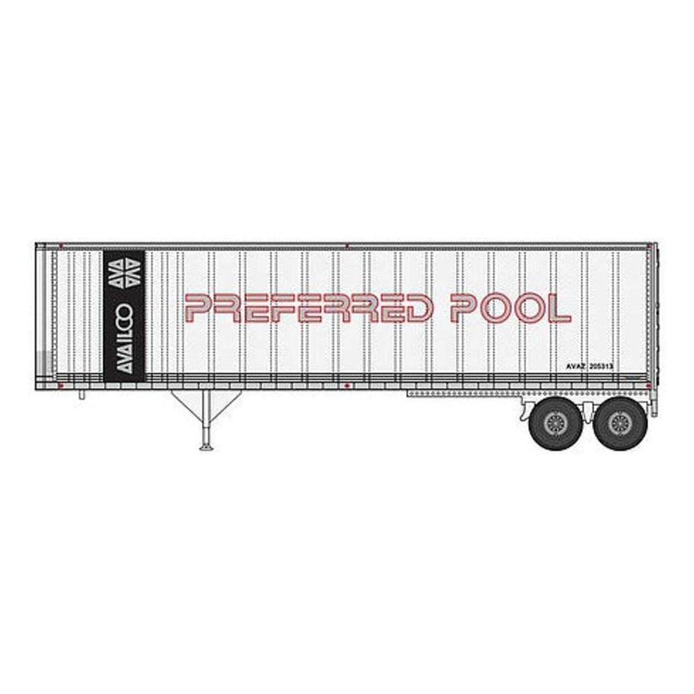 Walthers SceneMaster 949-2515 HO Scale 40' Trailmobile Trailer 2Pk Preferrd Pool