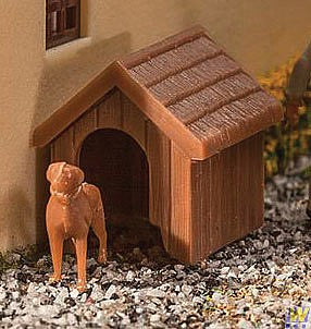 Walthers SceneMaster 4147 HO Dog & Kennel Kit