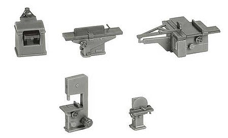 Walthers SceneMaster 4183 HO Woodshop Equipment Set
