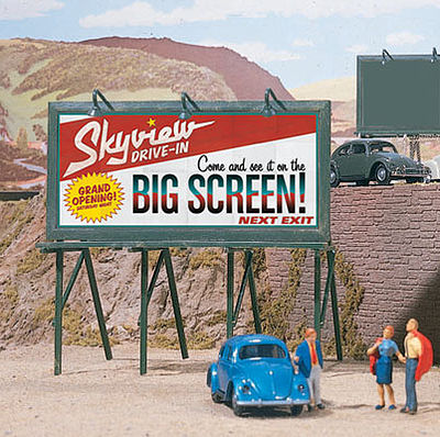 Walthers SceneMaster 4250 HO Plain Billboards Kit pkg(3)