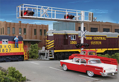 Walthers SceneMaster 4330 HO Cantilever Crossing Signal 2-Lane