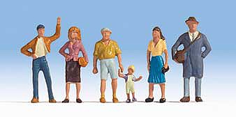 Walthers SceneMaster 6055 HO Pedestrians Set #1 pkg(6)