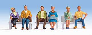 Walthers SceneMaster 6058 HO Seated People Set #2 pkg(6)