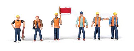 Walthers SceneMaster 6067 HO Track Workers Set #2 pkg(6)