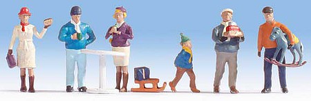 Walthers SceneMaster 6069 HO Holiday Shoppers pkg(6)
