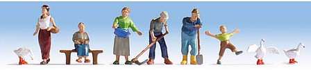 Walthers SceneMaster 6071 HO Farmers pkg(6)