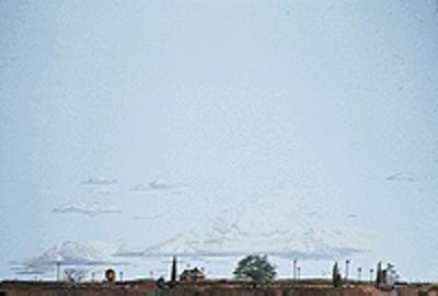 Walthers Scenemaster 710 HO Scale Background Scene 24 x 36" 60 x 90cm - Instant Horizons(TM) -- Whistle Stop