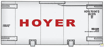 Walthers SceneMaster 8108 HO 20' Tank Container Hoyer