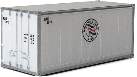 Walthers SceneMaster 949-8660 HO Scale 20' Container American Mail Line