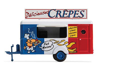 William Tell HC5000 HO Scale Concession Trailer Crepes