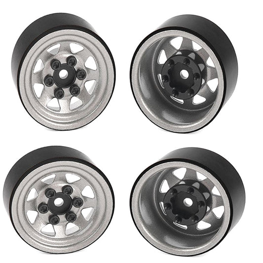 RC4WD RC4ZW0345 Stamped Steel 1.0" Stock Beadlock Wheels (Plain)