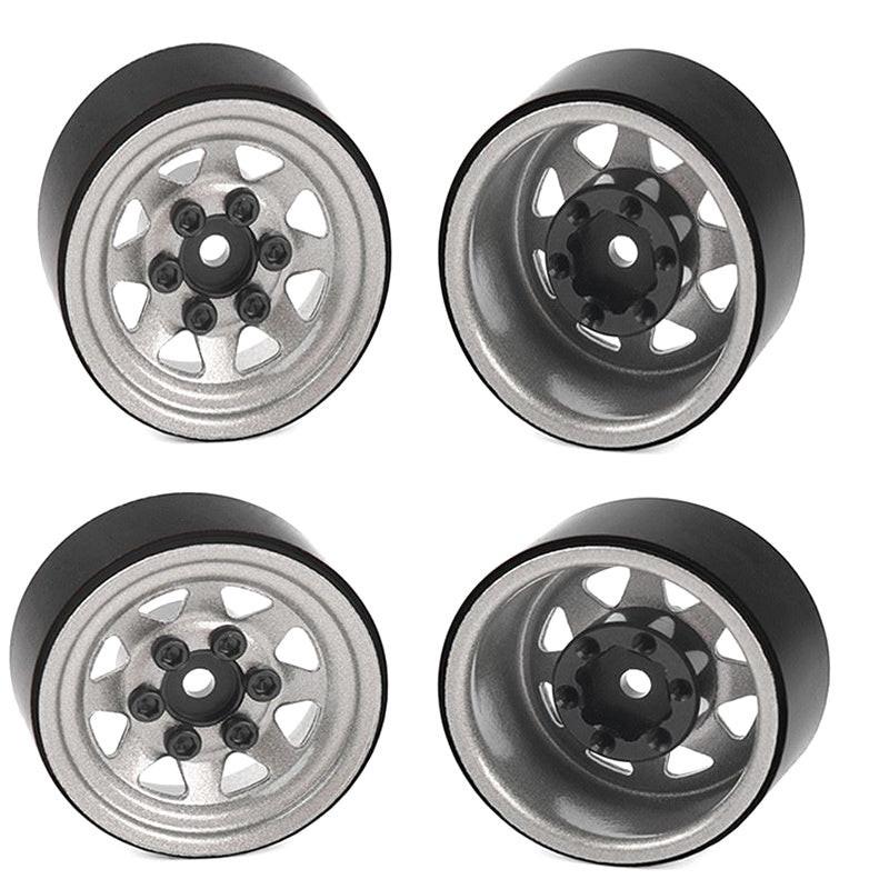 RC4WD RC4ZW0345 Stamped Steel 1.0" Stock Beadlock Wheels (Plain)