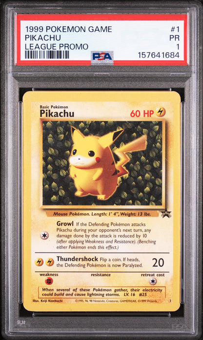 PSA 1 Pikachu League #1 · League Promo · 1999