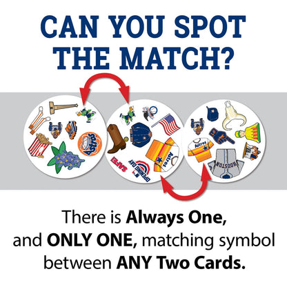 Houston Astros Spot It! Card Game by MasterPieces Puzzle Company INC