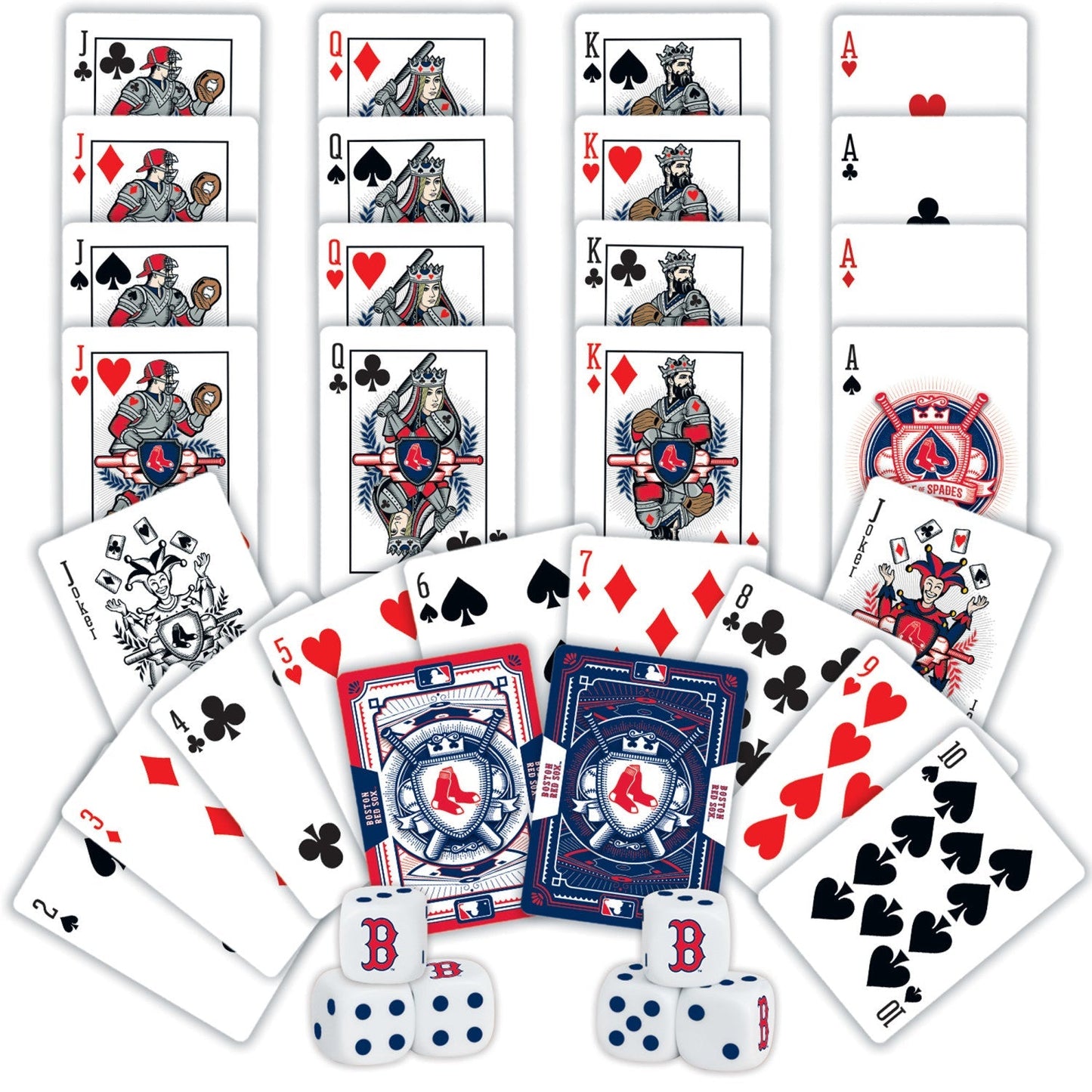 Boston Red Sox - 2-Pack Playing Cards & Dice Set by MasterPieces Puzzle Company INC
