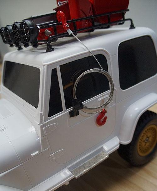Yeah Racing YA-0373 1/10 RC Rock Crawler Accessories Steel Wire Rope w/Hook