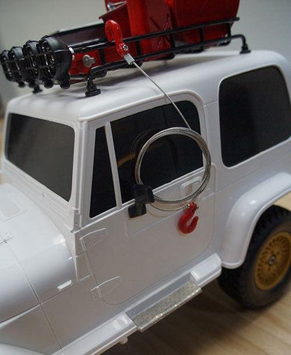 Yeah Racing YA-0373 1/10 RC Rock Crawler Accessories Steel Wire Rope w/Hook