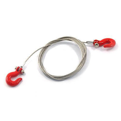 Yeah Racing YA-0373 1/10 RC Rock Crawler Accessories Steel Wire Rope w/Hook