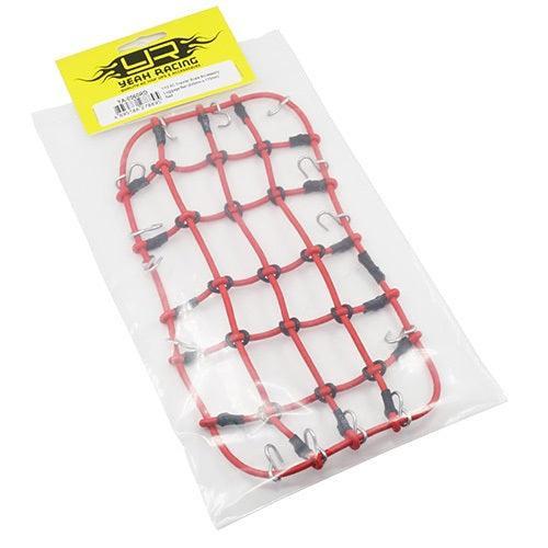 Yeah Racing 1/10 RC Crawler Scale Accessory Luggage Net 200mm x 110mm Red
