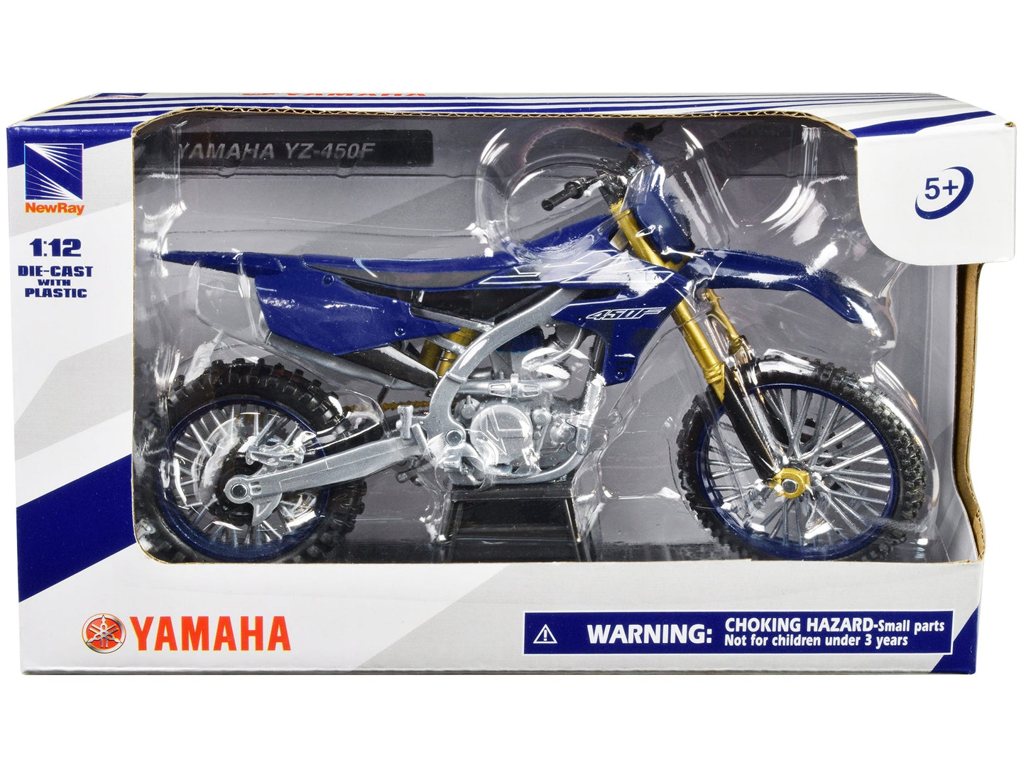 Yamaha YZ-450F Motorcycle Blue 1/12 Diecast Model by New Ray  free shipping USA