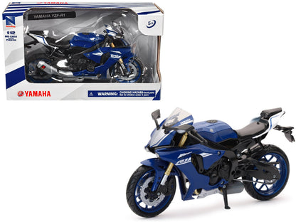 Yamaha YZF-R1 Motorcycle Blue 1/12 Diecast Model by New Ray  free shipping USA