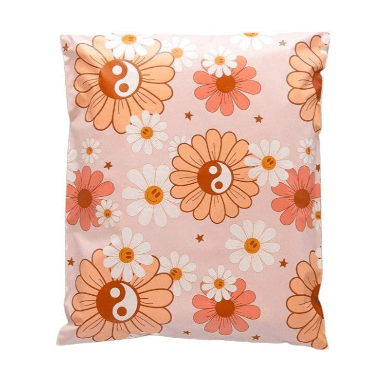 Yin Yang Daisy Poly Mailers Size 6x9 Shipping Bags