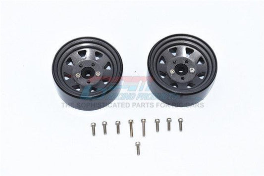 GPM ZSP052-GUNSILVER ALUMINUM WHEEL 1.9" FOR 1/10 CRAWLERS