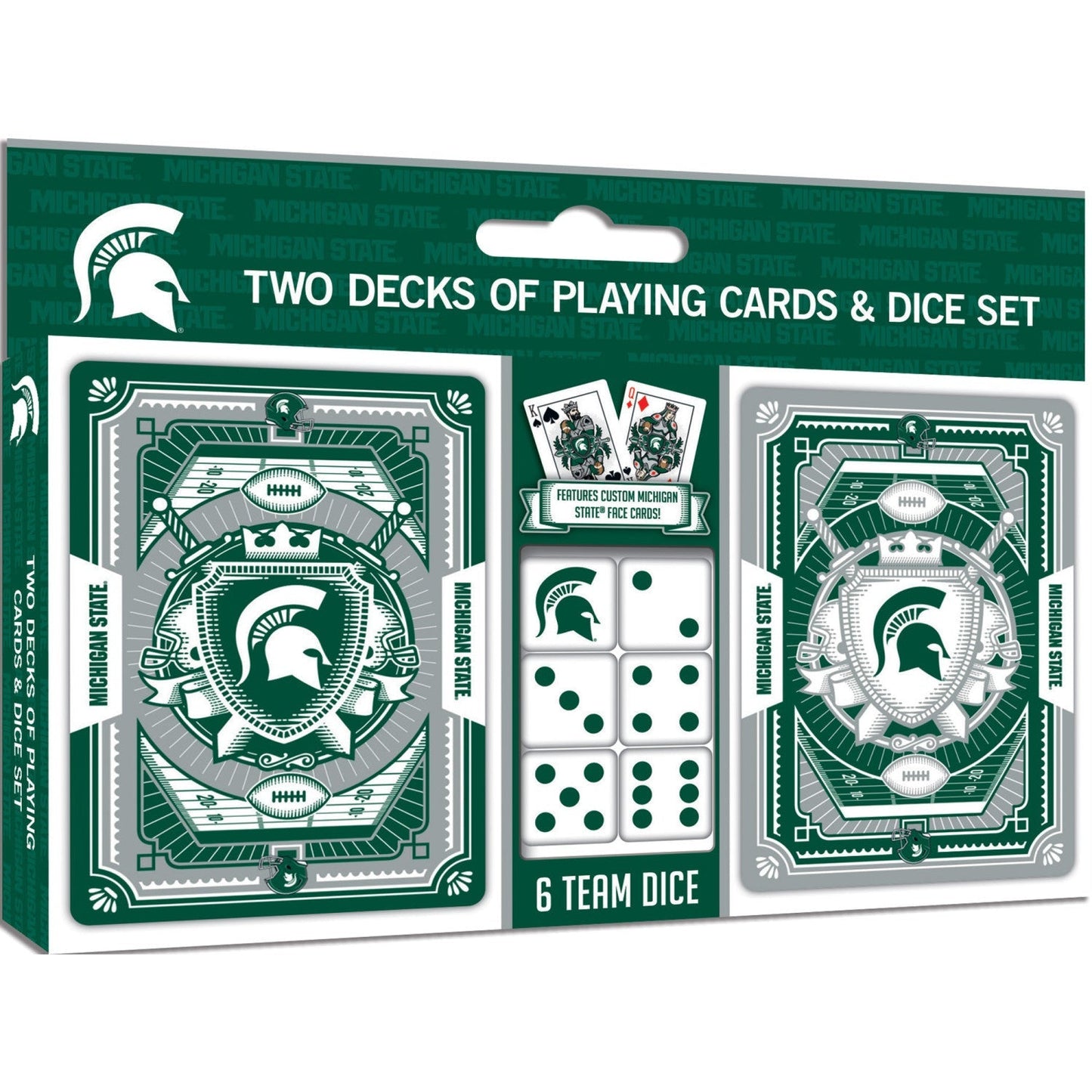 Michigan State Spartans - 2-Pack Playing Cards & Dice Set by MasterPieces Puzzle Company INC