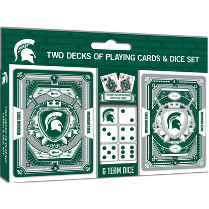 Michigan State Spartans - 2-Pack Playing Cards & Dice Set by MasterPieces Puzzle Company INC